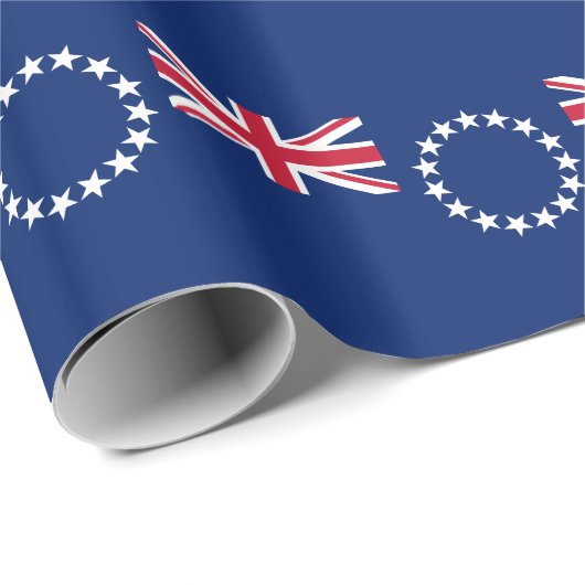 Cook Islands Flag Geschenkpapier (Rolleneckpunkt)