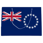 Cook Islands Flag Große Geschenktüte (Vorderseite)