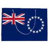 Cook Islands Flag Große Geschenktüte (Rückseite)