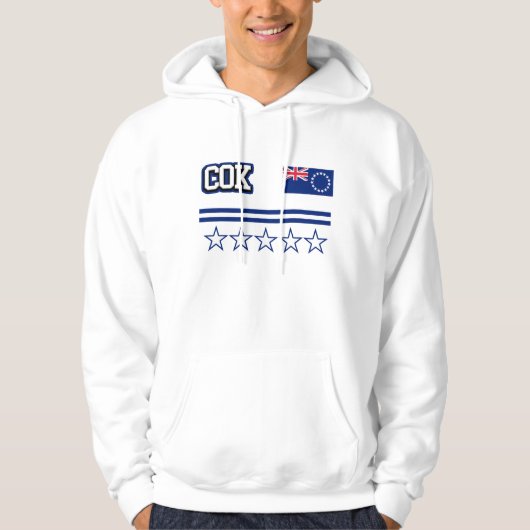 Cook Islands Flag Hoodie (Vorderseite)