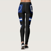 Cook Islands Flag Leggings (Rückseite)