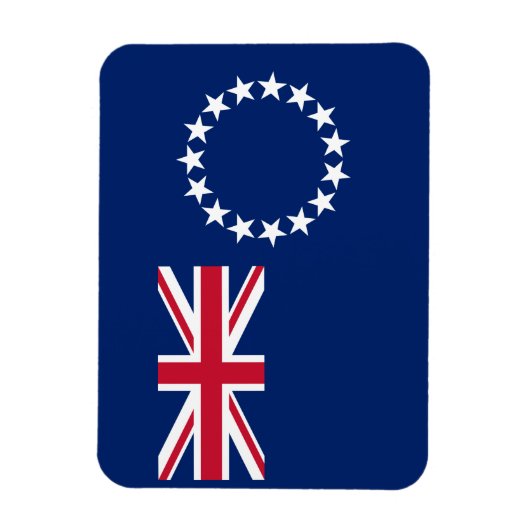 Cook Islands Flag Magnet (Vertikal)