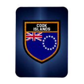 Cook Islands Flag Magnet (Vertikal)
