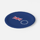 Cook Islands Flag Pappteller (Schrägansicht)