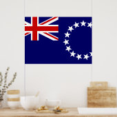 Cook Islands Flag Poster (Küche)