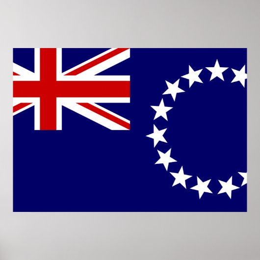 Cook Islands Flag Poster (Vorne)