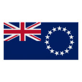 Cook Islands Flag Poster (Vorderseite)