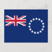 Cook Islands Flag Postkarte (Vorderseite)