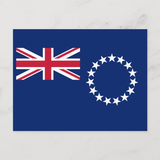 Cook Islands Flag Postkarte (Vorderseite)