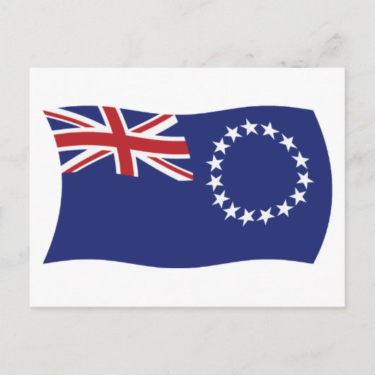Cook Islands Flag Postkarte (Vorderseite)