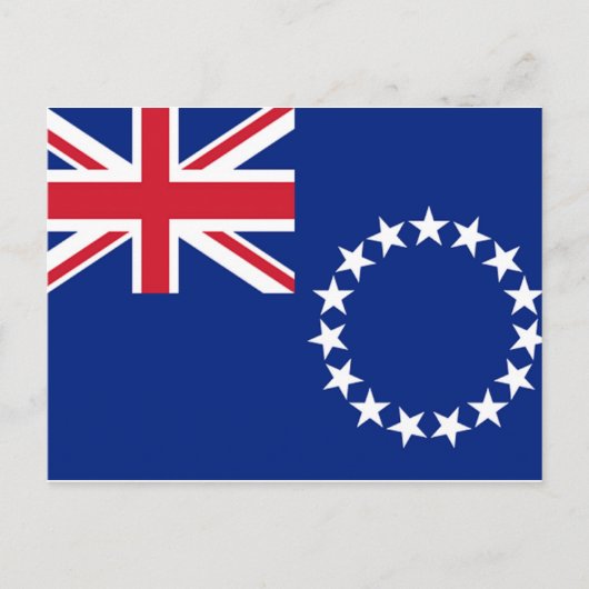 Cook Islands Flag Postkarte (Vorderseite)