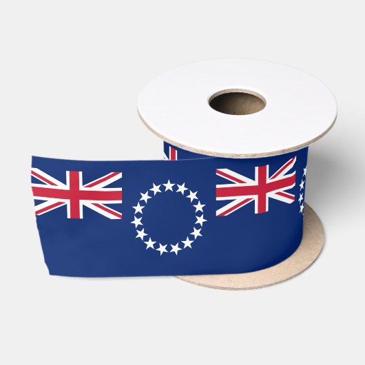 Cook Islands Flag Satinband (Spule)