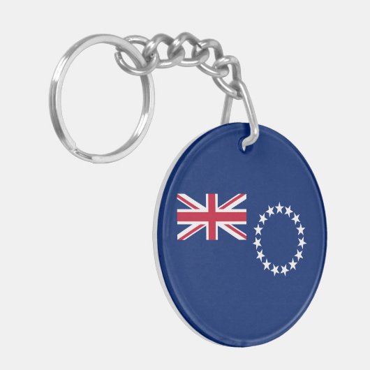 Cook Islands Flag Schlüsselanhänger (Vorderseite links)