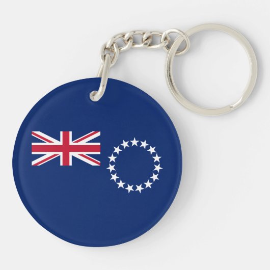 Cook Islands Flag Schlüsselanhänger (Rückseite)
