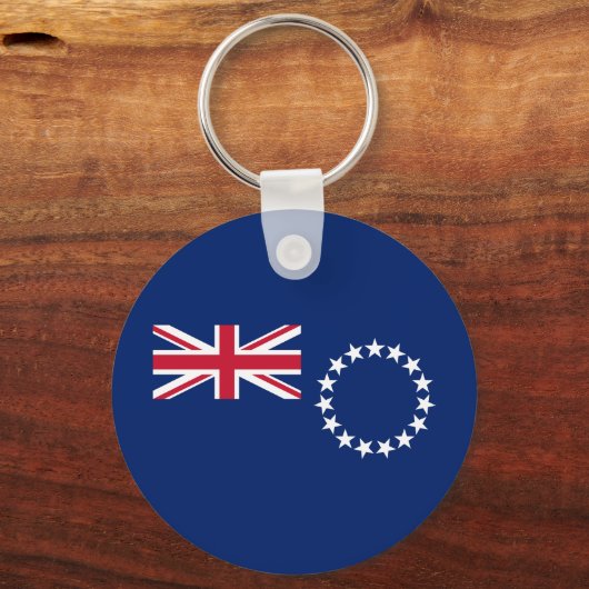 Cook Islands Flag Schlüsselanhänger (Vorderseite)