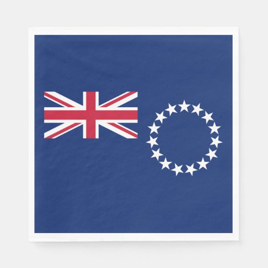 Cook Islands Flag Serviette (Vorderseite)