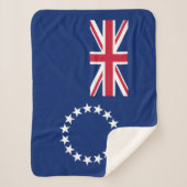 Cook Islands Flag Sherpadecke (Vorderseite)