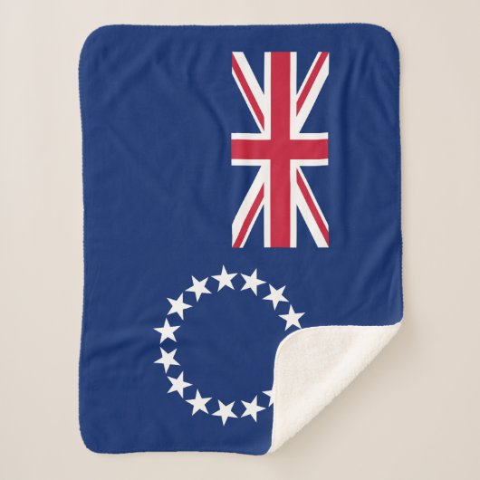 Cook Islands Flag Sherpadecke (Vorderseite)