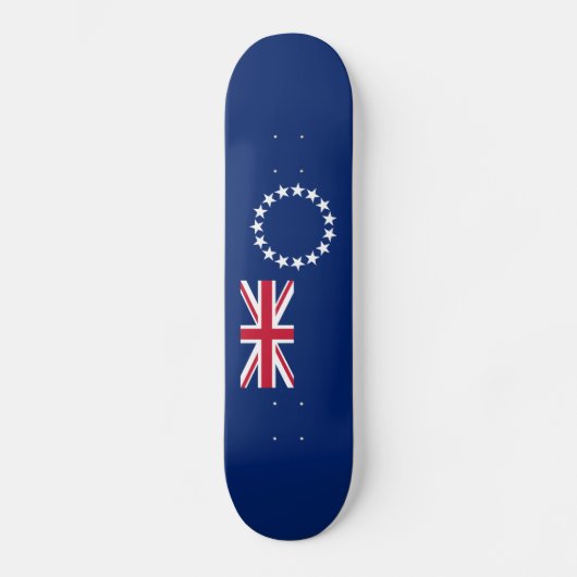 Cook Islands Flag Skateboard (Vorderseite)