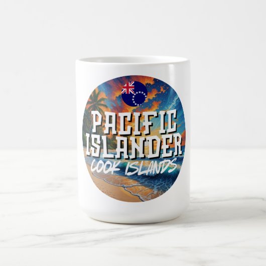 Cook Islands Pacific Islander Kaffeetasse (Mittel)