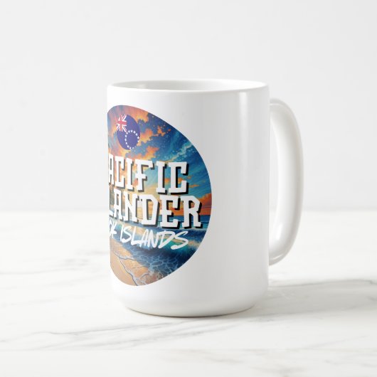 Cook Islands Pacific Islander Kaffeetasse (VorderseiteRechts)