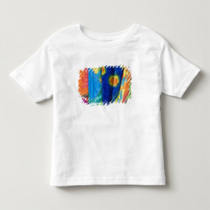 Cook Islands, Rarotonga. Batikstoff Punanga Nui Kleinkind T-shirt