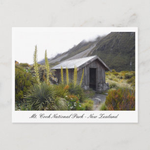 Cook National Park, Hut & Nature, Neuseeland Postkarte