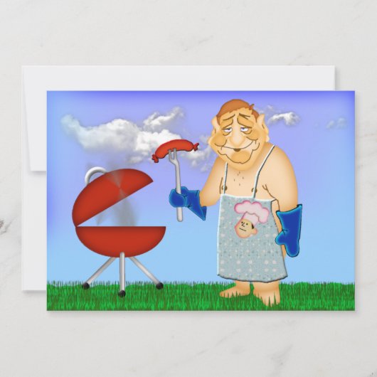 Cook Out am Arbeitstag Einladung (Vorderseite)