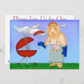 Cook Out am Arbeitstag Einladung (Vorne/Hinten)