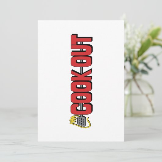 Cook Out (Restaurant) Save The Date (Stehend Vorderseite)