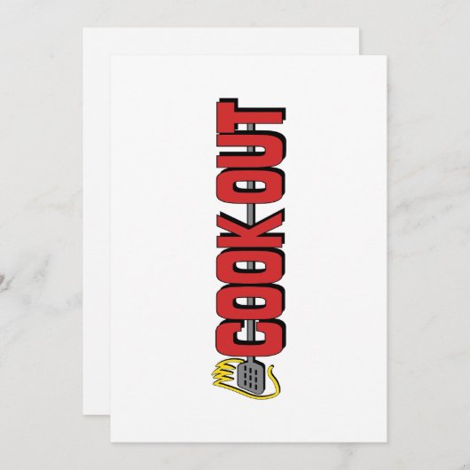 Cook Out (Restaurant) Save The Date (Vorne/Hinten)