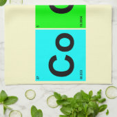 Cook-Quadrate Periodic Table Design of Elements Geschirrtuch (Gefaltet)