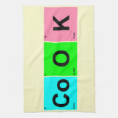 Cook-Quadrate Periodic Table Design of Elements Geschirrtuch (Vertikal)