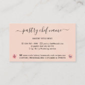 Cook Rezept Whisk Dough Bowl Blush Pink Visitenkarte (Rückseite)