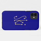 Cook SKI Text kühl farbige Royal Blue Hintergrund Case-Mate iPhone Hülle (Rückseite (Horizontal))