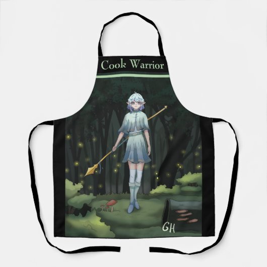 Cook warrior, anime, gameart schürze (Vorderseite)