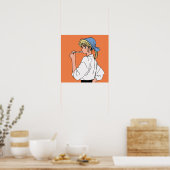 Cook with a Pearl Earring Poster (Küche)