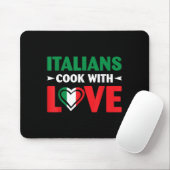 Cook With Love Italian Chef Funny Sayings Quotes  Mousepad (Mit Mouse)