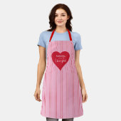 Cook With Love Personalized Heart Valentine Apron Schürze (Getragen)