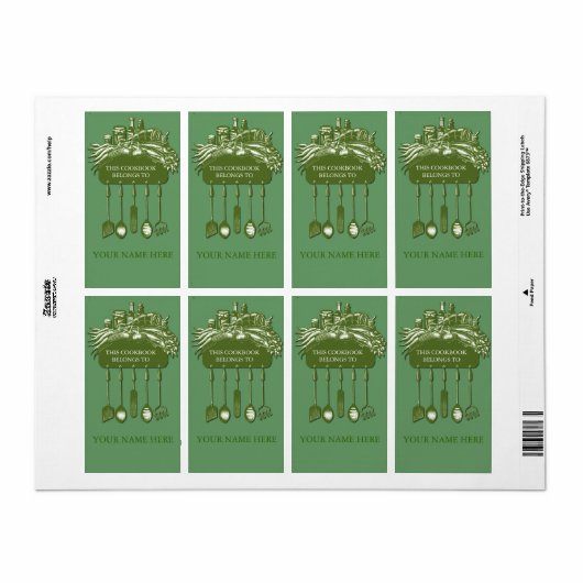 Cookbook Collection Buchzeichen ..grün (Vorne)