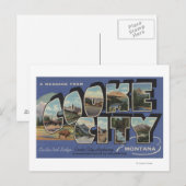 Cooke City, Montana - Große Briefmarkenszenen Postkarte (Vorne/Hinten)