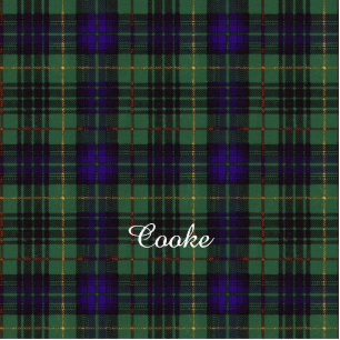 Cooke Clan karierter schottischer Kilt Tartan Fotoskulptur Magnet