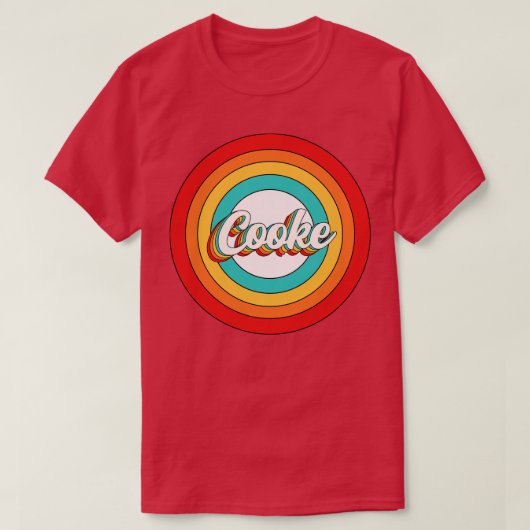 Cooke Name Shirt Vintag Cooke Circle (Design vorne)