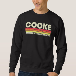 Cooke Surname Retro Vintag 80er 90s Geburtstag Reu Sweatshirt