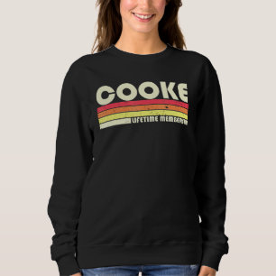 Cooke Surname Retro Vintag 80er 90s Geburtstag Reu Sweatshirt