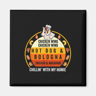 Cooked Chicken Wing Chicken Wing Hot Dog Bologna M Magnet