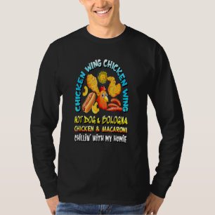 Cooked Chicken Wing Chicken Wing Hot Dog Bologna M T-Shirt