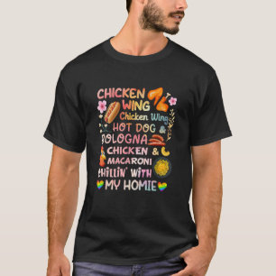 Cooked Chicken Wing Chicken Wing Hot Dog Bologna M T-Shirt