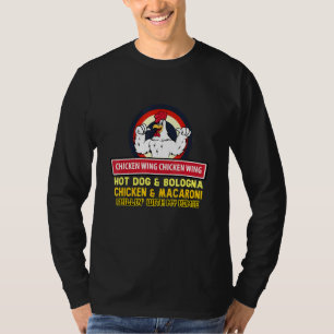 Cooked Chicken Wing Chicken Wing Hot Dog Bologna M T-Shirt