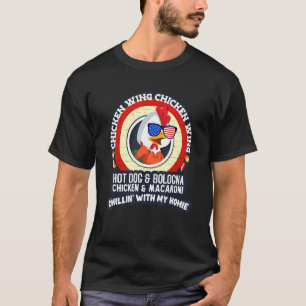 Cooked Chicken Wing Chicken Wing Hot Dog Bologna M T-Shirt